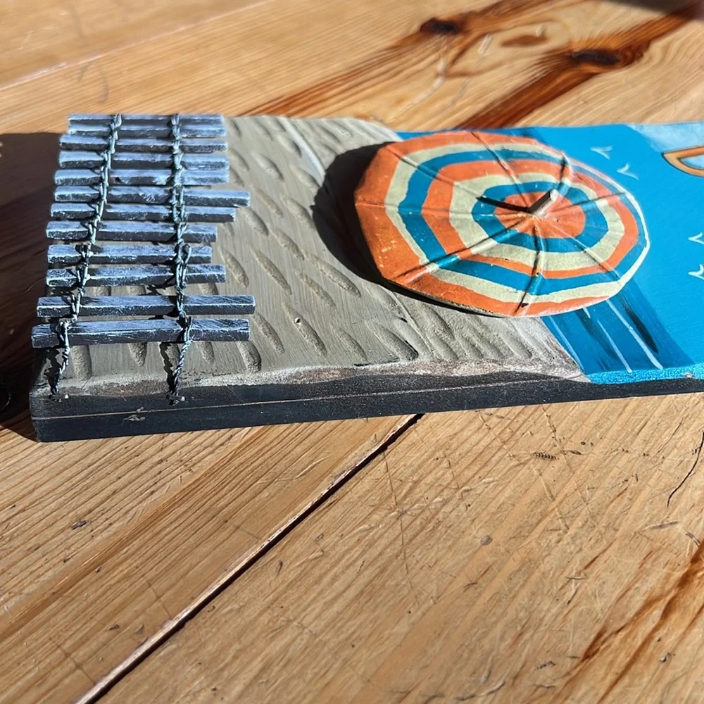 Distressed “Life is Better at the Beach” 3D Wall Art with Metal Hanger - Picture 9 of 16